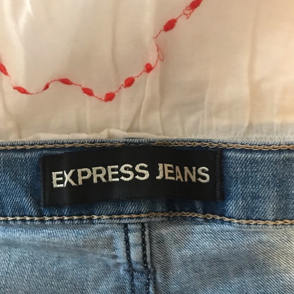Express size 12 distressed girlfriend jeans - Picture 5 of 6